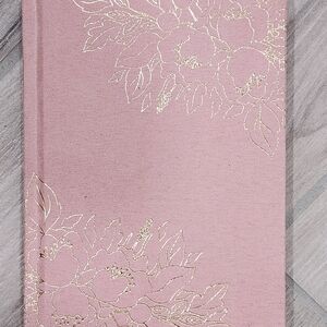 Blush Journal with Gold Floral Design